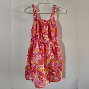 Cat & Jack Pink and Orange Floral Dress
